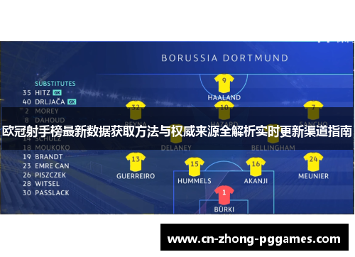 欧冠射手榜最新数据获取方法与权威来源全解析实时更新渠道指南