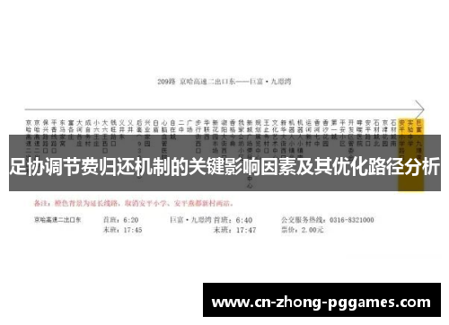 足协调节费归还机制的关键影响因素及其优化路径分析 足协调节费归还机制的关键影响因素及其优化路径分析